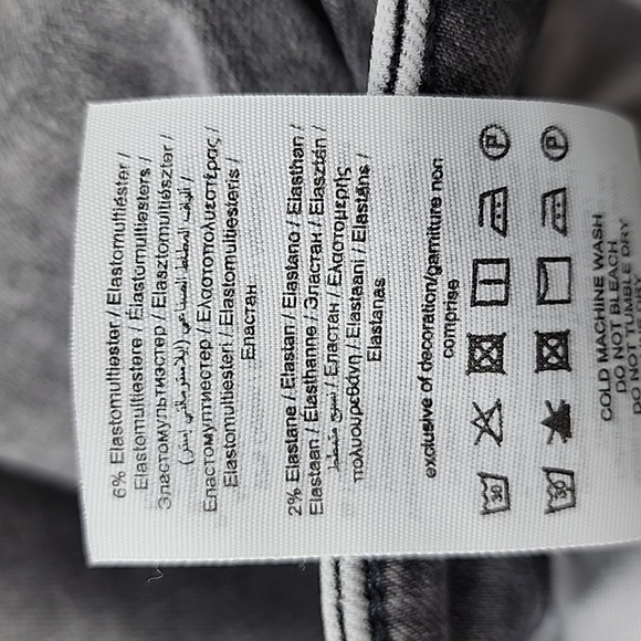 ⭐️3/ $30⭐️ ONLY Women's Onlblush Mid Skinny Raw Hem Jean Grey Wash Denim Sz M/32 - Picture 9 of 16